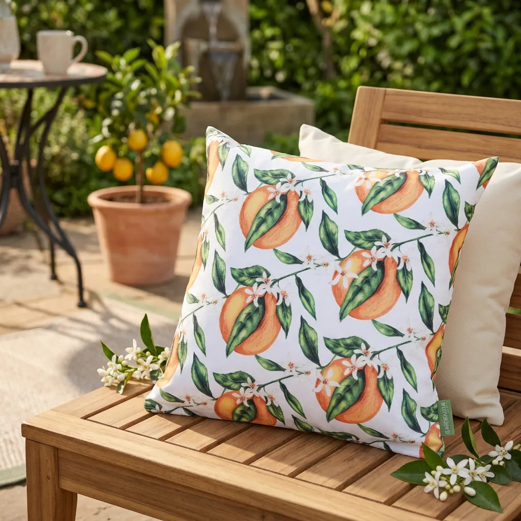 Water Resistant Outdoor Printed Scatter Cushion Garden Decorative Pillow