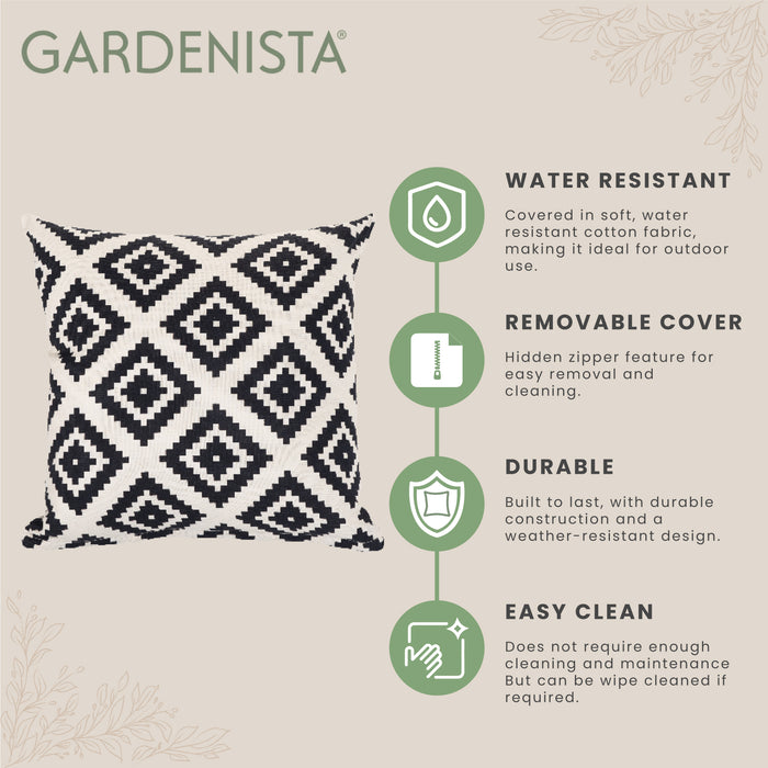 Garden Water Resistant Cotton Canvas Scatter Cushions