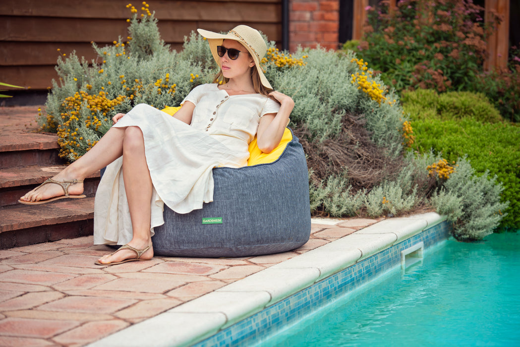 Garden Water-Resistant Round Bean Bag Chair