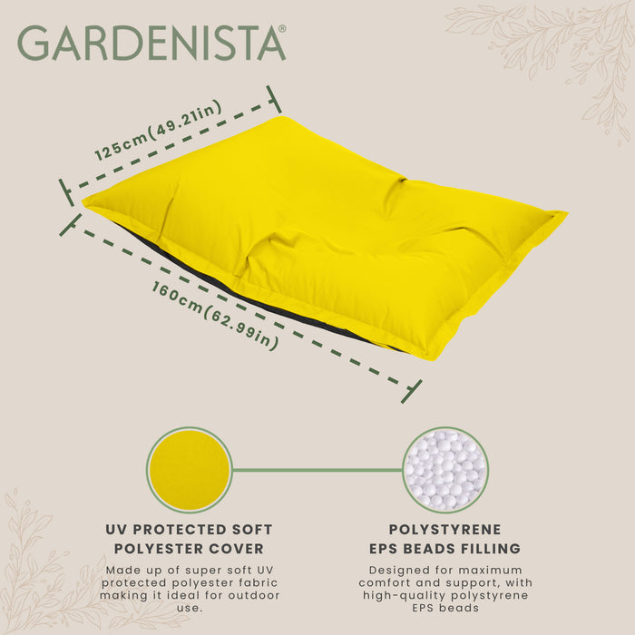 Water-Resistant Giant Bean Bags with Carry Handle | Outdoor UV Protected Large Beanbag