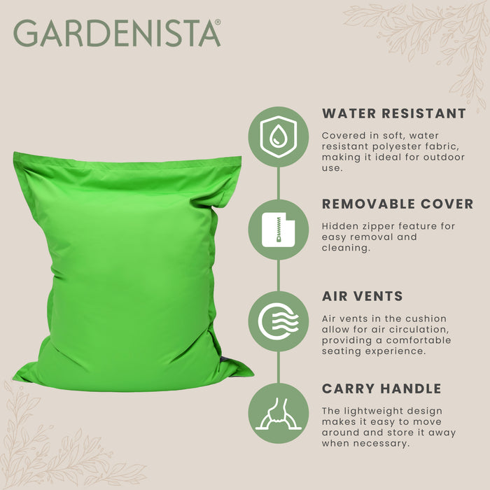 Water-Resistant Giant Bean Bags with Carry Handle | Outdoor UV Protected Large Beanbag