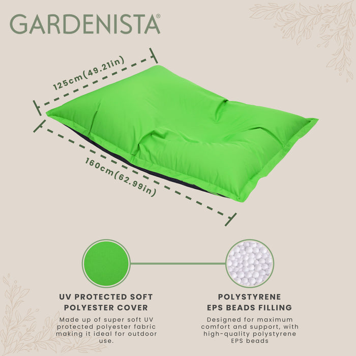 Water-Resistant Giant Bean Bags with Carry Handle | Outdoor UV Protected Large Beanbag