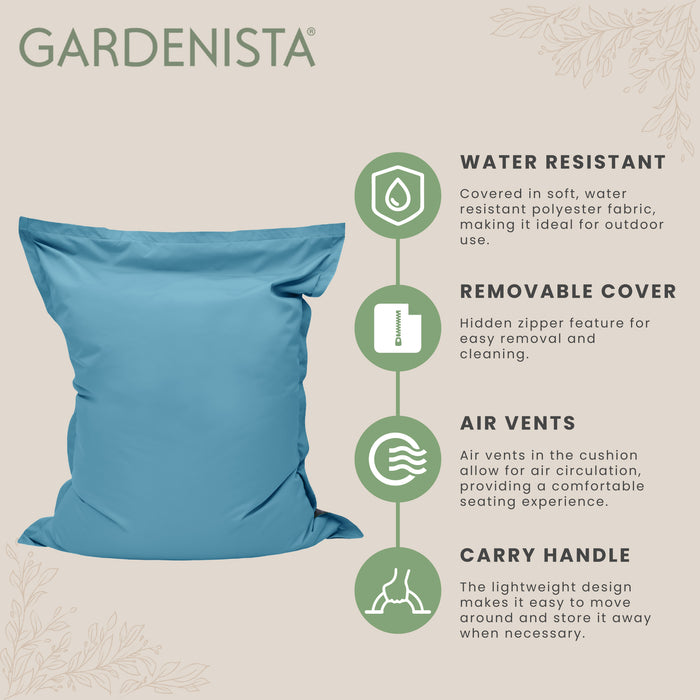 Water-Resistant Giant Bean Bags with Carry Handle | Outdoor UV Protected Large Beanbag