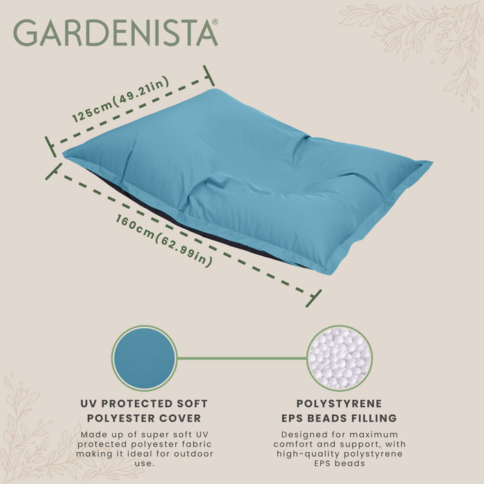 Water-Resistant Giant Bean Bags with Carry Handle | Outdoor UV Protected Large Beanbag