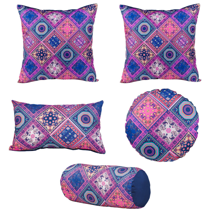 Bandana Water-Resistant Scatter Cushions | Outdoor Soft Printed Pillows