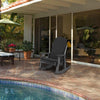 High Back Adirondack Chair Cushions Water-Resistant Outdoor Garden & Deck Seat Pads with Ties