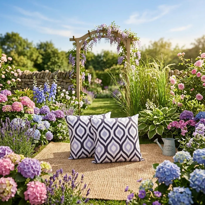 Water-Resistant Outdoor Scatter Cushions Garden Printed Cushion Patio Decorative Pillow