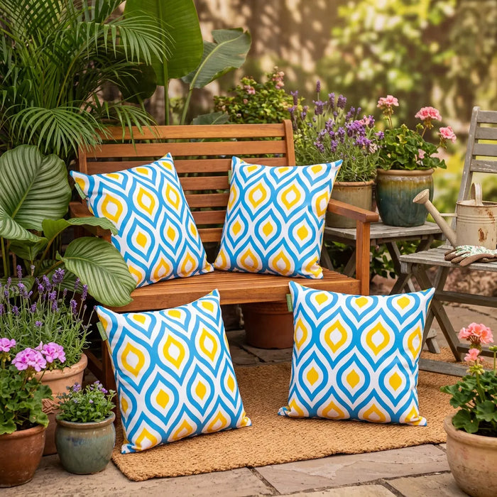 Water-Resistant Outdoor Scatter Cushions Garden Printed Cushion Patio Decorative Pillow