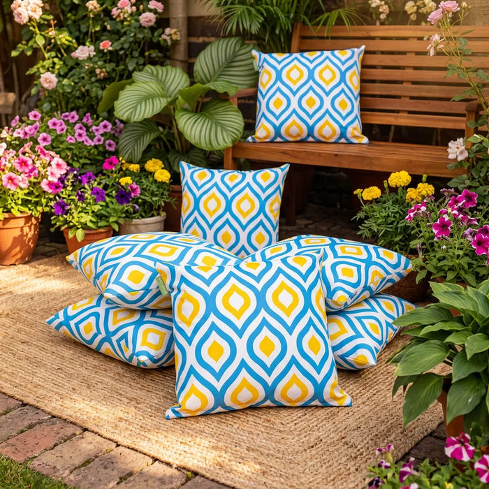 Water-Resistant Outdoor Scatter Cushions Garden Printed Cushion Patio Decorative Pillow