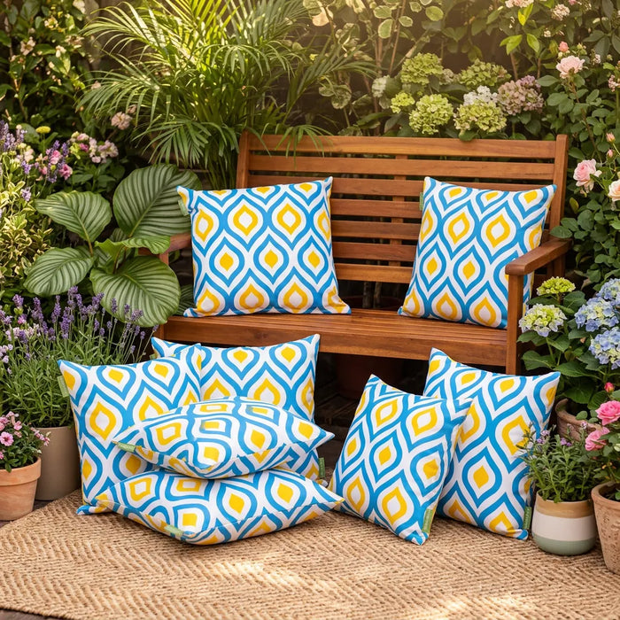 Water-Resistant Outdoor Scatter Cushions Garden Printed Cushion Patio Decorative Pillow