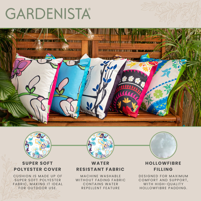 Outdoor Water Resistant Printed Scatter Cushions | Garden Decorative Cushion