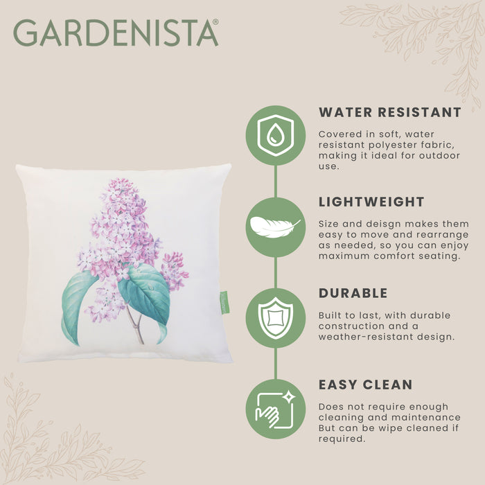 Outdoor Water Resistant Floral Scatter Cushions | Garden Printed Cushion