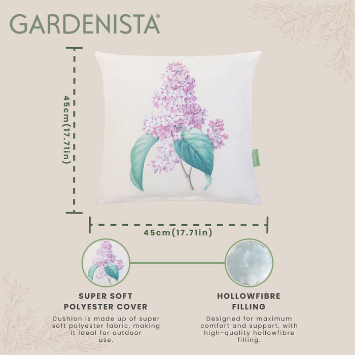 Outdoor Water Resistant Floral Scatter Cushions | Garden Printed Cushion