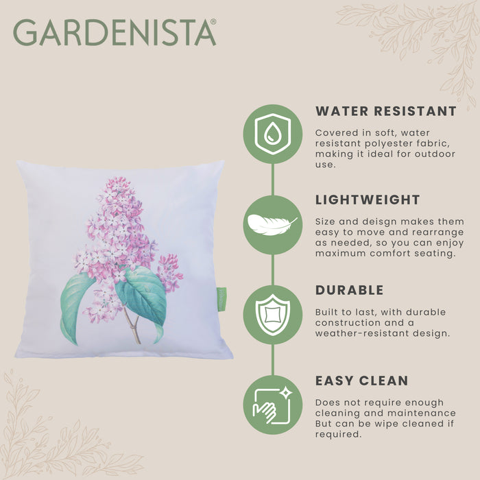 Outdoor Water Resistant Floral Scatter Cushions | Garden Printed Cushion