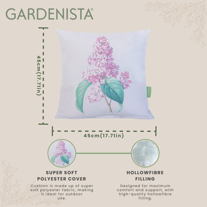 Outdoor Water Resistant Floral Scatter Cushions | Garden Printed Cushion