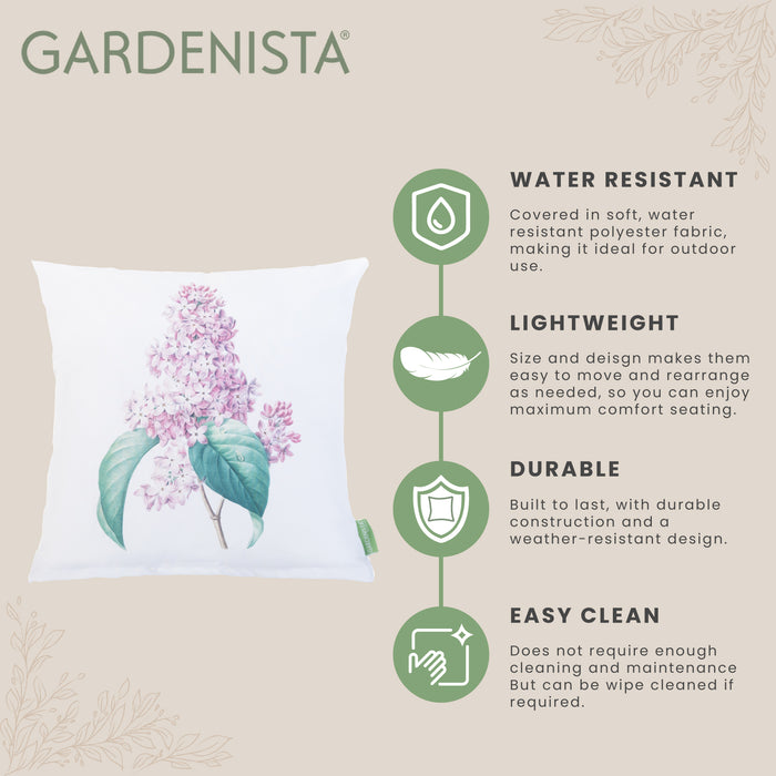 Outdoor Water Resistant Floral Scatter Cushions | Garden Printed Cushion