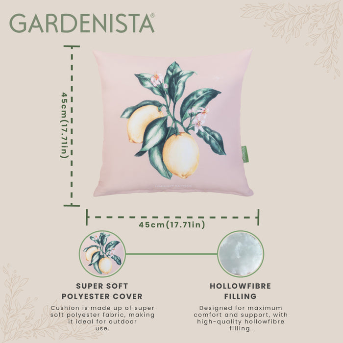 Outdoor Water Resistant Limonier Cushions | Garden Printed Pillow