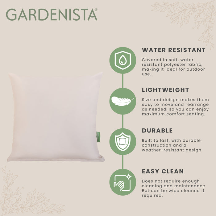 Garden Water Resistant Plain Scatter Cushions