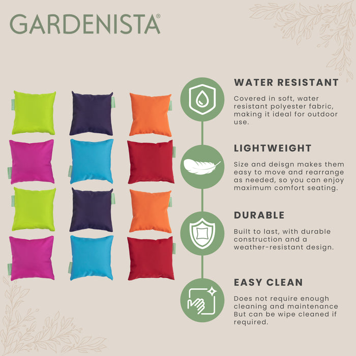 Water-Resistant Garden Decorative Mini Scatter Cushions set