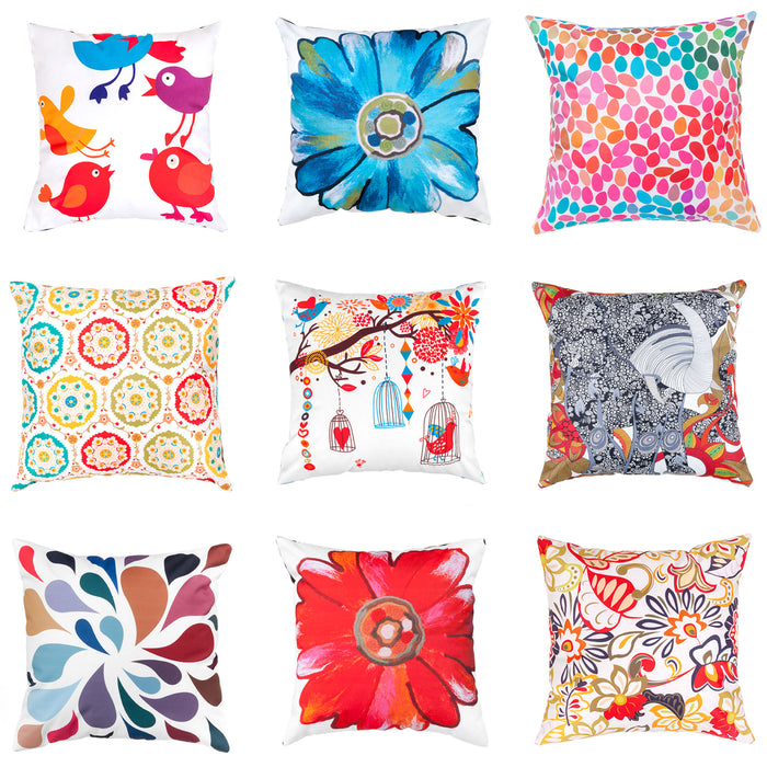 Water Resistant Printed Scatter Cushions | Garden Decorative Cushions