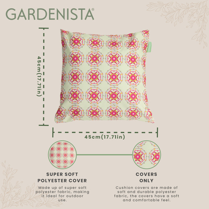 Water Resistant Garden Decorative Cushion Covers | Outdoor Printed Scatter Pillow Cover