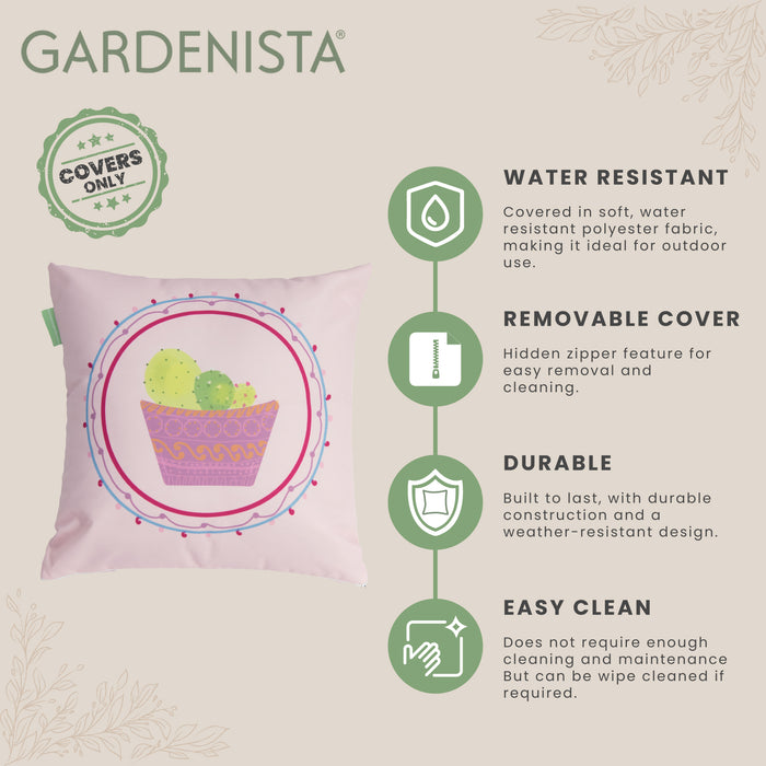 Water Resistant Garden Decorative Cushion Covers | Outdoor Printed Scatter Pillow Cover