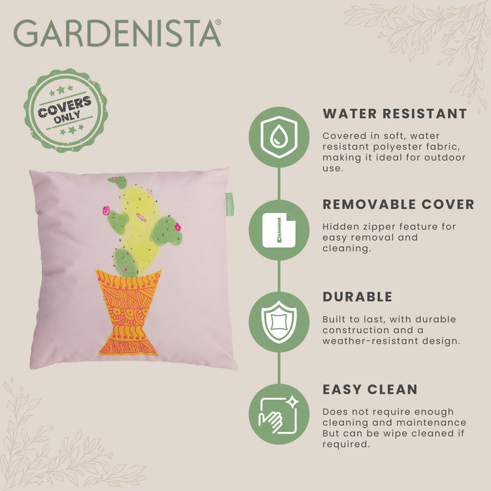 Water Resistant Garden Decorative Cushion Covers | Outdoor Printed Scatter Pillow Cover