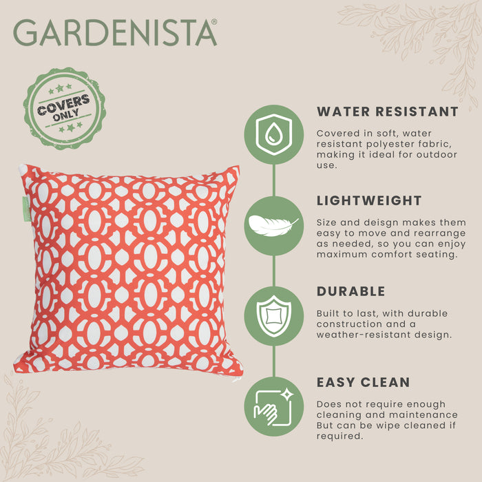 Garden Printed Cushion Covers | Water Resistant Outdoor Scatter Cushions Cover