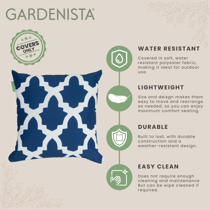 Garden Printed Cushion Covers | Water Resistant Outdoor Scatter Cushions Cover