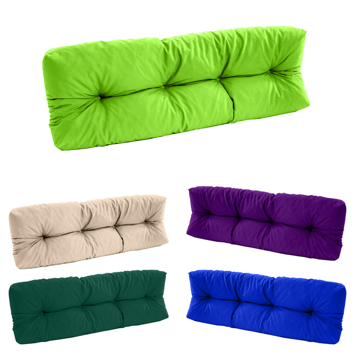 Outdoor Tufted Euro Pallet Long Back Cushions | Garden Water Resistant Back Cushion