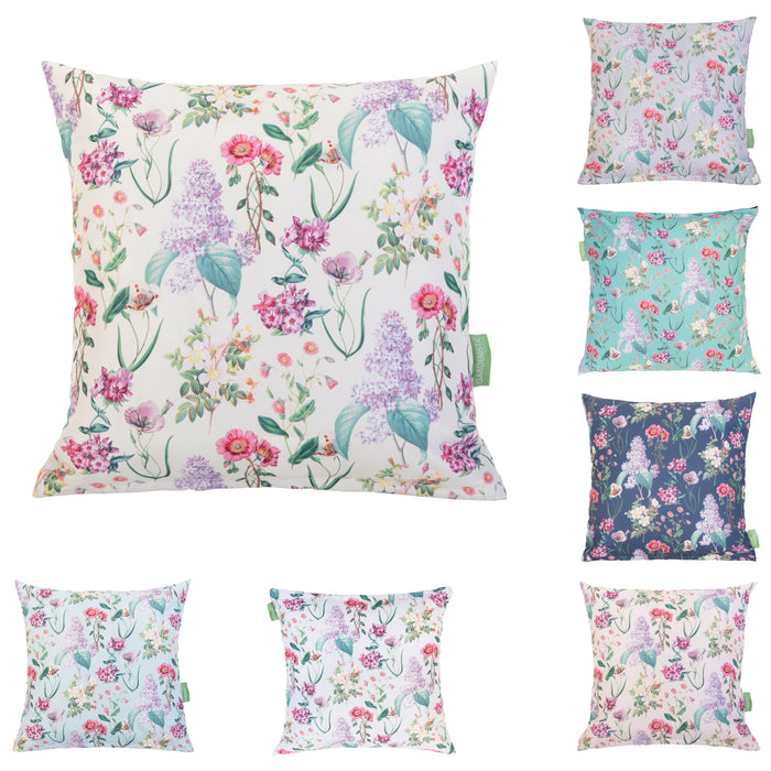 Outdoor Meadow Flower Pillow | Water Resistant Printed Scatter Cushions