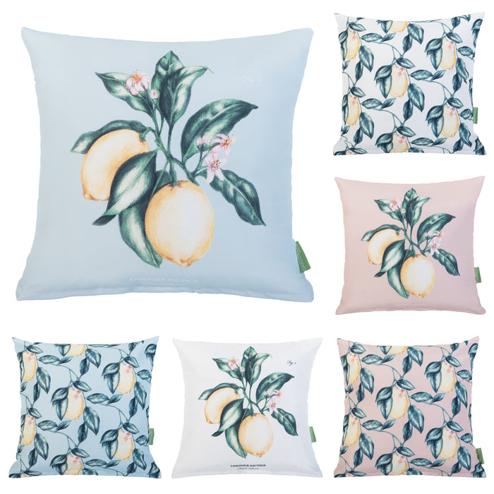 Garden Lemon Print Cushion | Water Resistant Outdoor Scatter Cushions