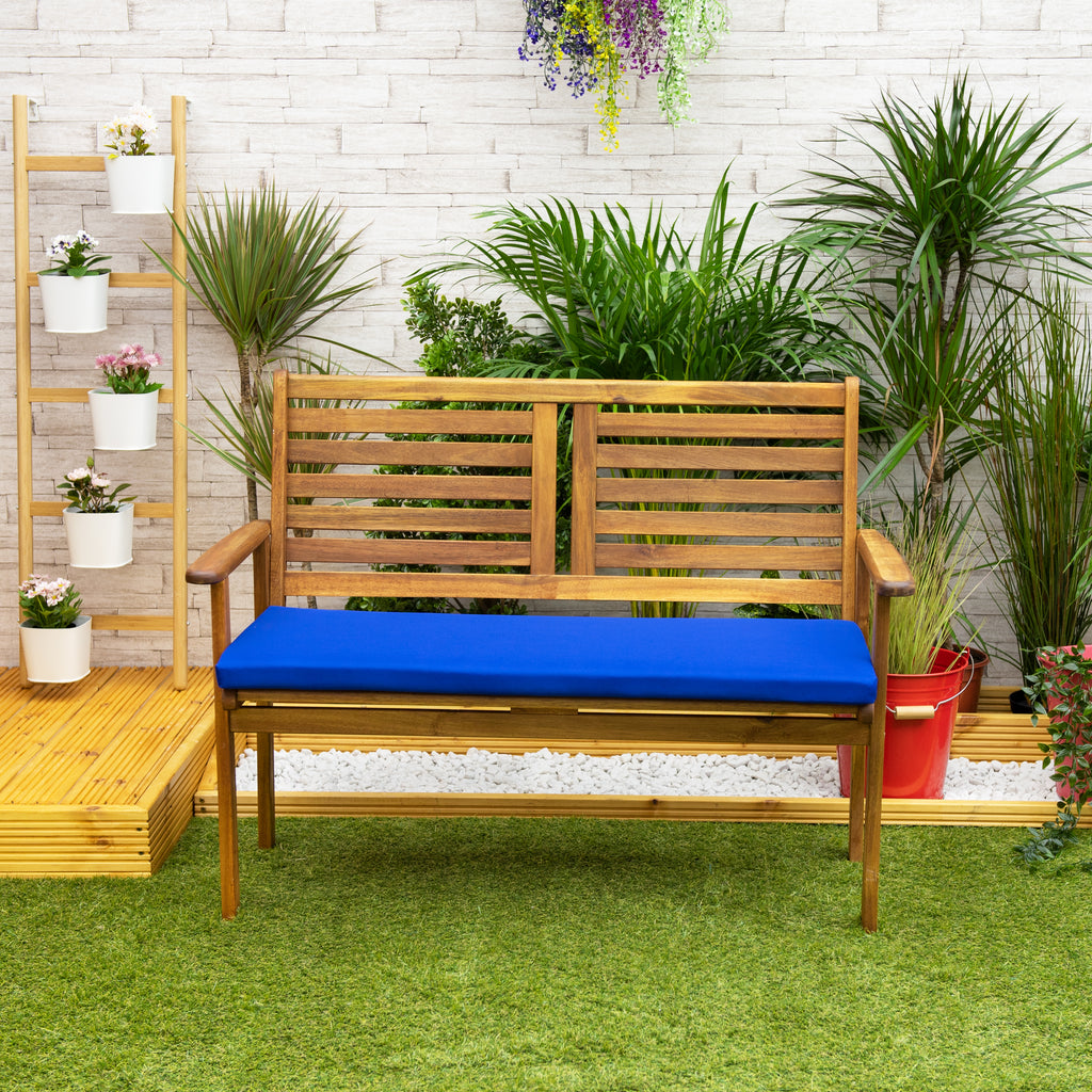 Water-Resistant Outdoor Garden Bench Seat Pads 3-Seater Bench Cushions