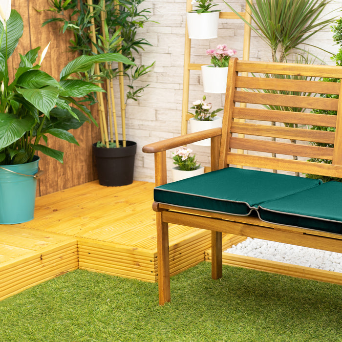 Garden Water-Resistant Foldable 3-Seater Bench Cushions