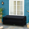 Waterproof 1-2-3 Seater Outdoor Sofa Covers With Buckle Straps Black