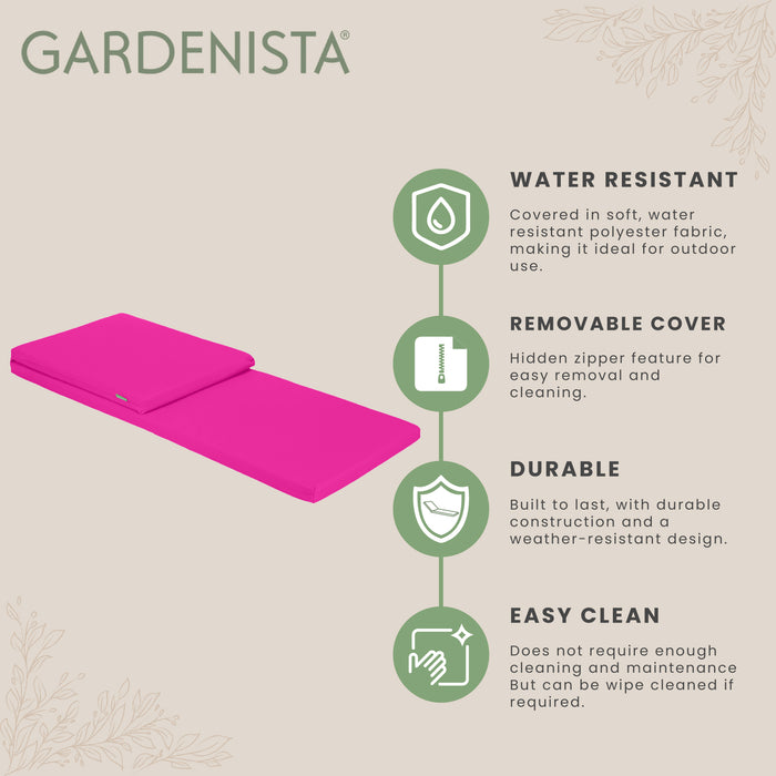 Garden Water Resistant Sun Lounger Cushions 