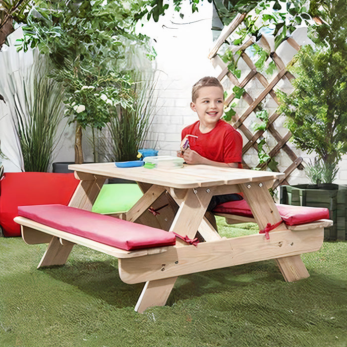 Garden Water-Resistant Childs Picnic Bench Seat Pads