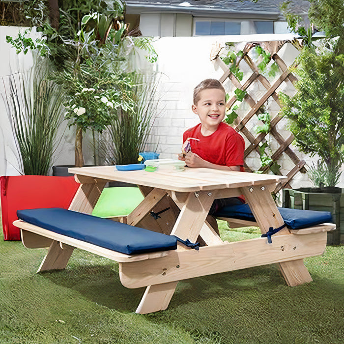 Garden Water-Resistant Childs Picnic Bench Seat Pads