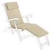 Reclining sunlounger pad