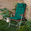 Water-Resistant Highback Chair Cushions With Headrest Outdoor High Back Chair Seat Pad