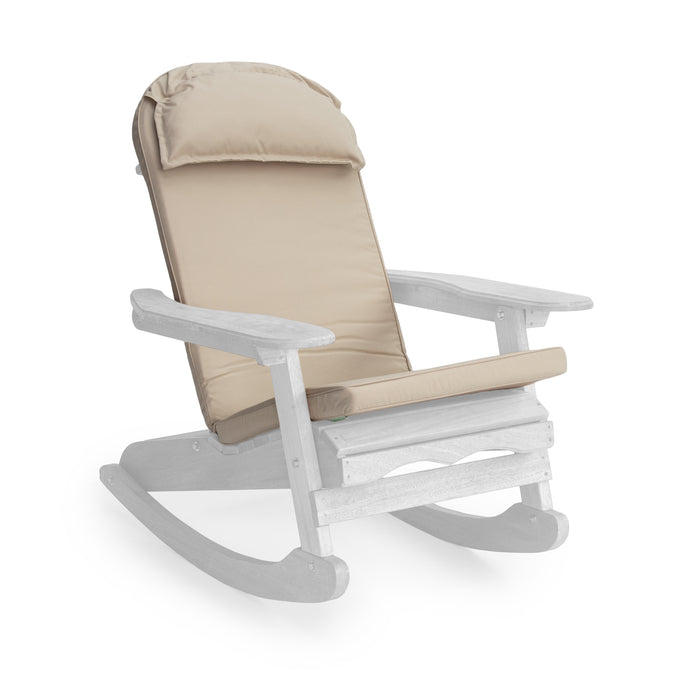 Water-Resistant Adirondack Highback Chair Seat Pad With Headrest