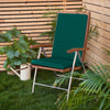 Water-Resistant High Back Garden Chair Cushions Outdoor Seat Pad with Ties for Patio Chairs