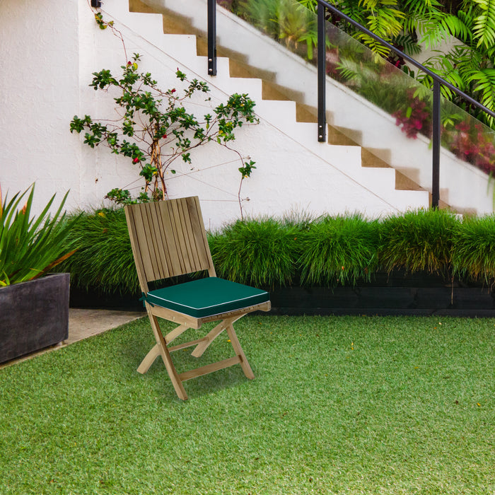 Green Outdoor Chair Cushion Seat Pad Garden Furniture Patio 46x54cm Soft Comfy