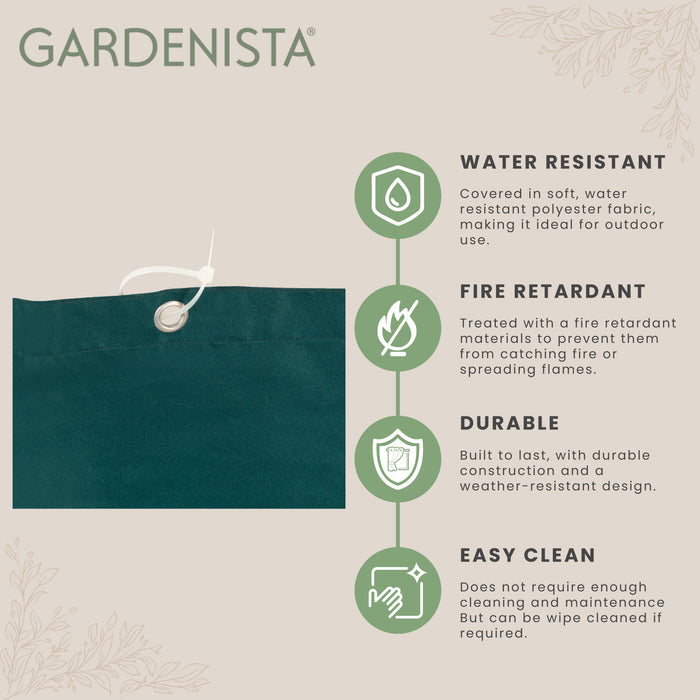 Water-resistant Garden Replacement Gazebo Curtain