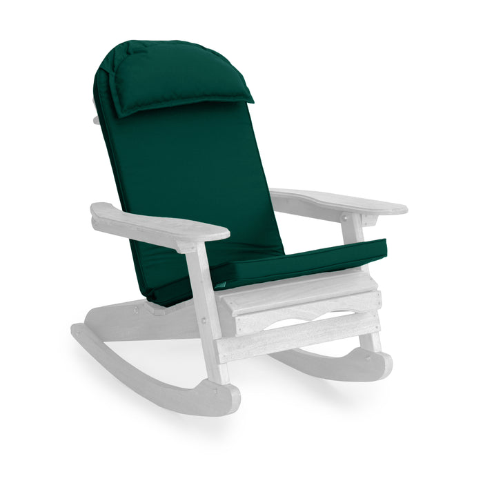 Water-Resistant Adirondack Highback Chair Seat Pad With Headrest