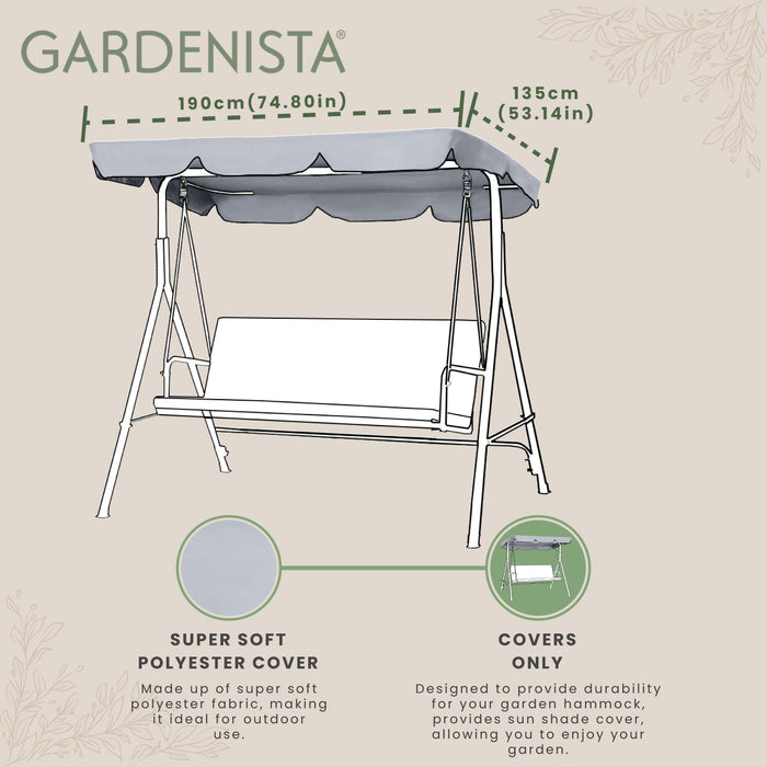Seater Swing Canopy Cover for Patio Furniture — GardenistaUK Store