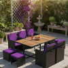 Water-Resistant Rattan Furniture Seat Pad Set Garden Keter California Furniture Cushions