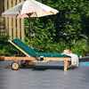 Garden Foldable Sun lounger Cushions Outdoor Folding Steamer Seat Pads With Ties