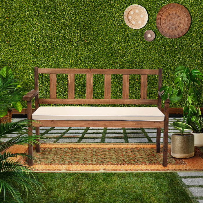 Water-Resistant 3-Seater Bench Seat Pad With Ties | Garden Comfy Bench Cushions