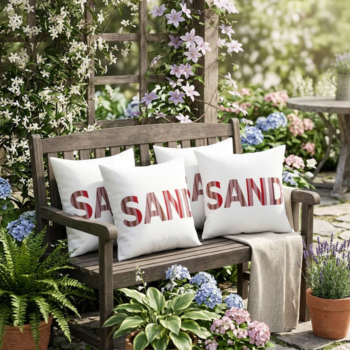 Water Resistant Outdoor Decorative Scatter Cushions Garden Printed Pillows